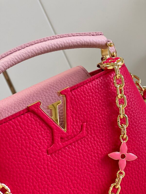 1:1 Replica Louis Vuitton LV Capucines Mini Hot Pink Luxury Bag For Women - 8.3in/21cm
