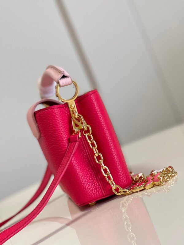 1:1 Replica Louis Vuitton LV Capucines Mini Hot Pink Luxury Bag For Women - 8.3in/21cm