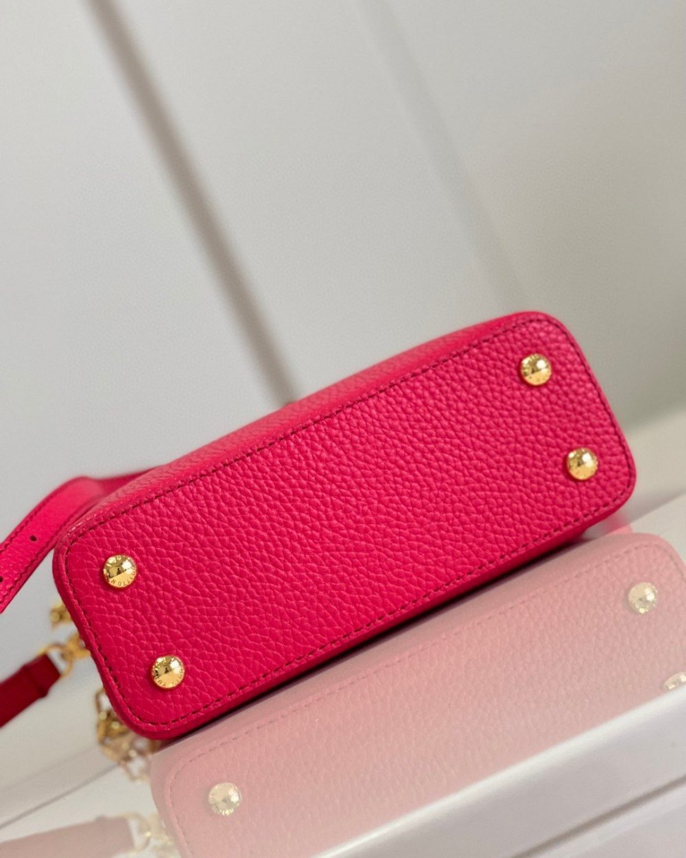 1:1 Replica Louis Vuitton LV Capucines Mini Hot Pink Luxury Bag For Women - 8.3in/21cm
