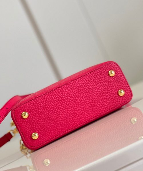 1:1 Replica Louis Vuitton LV Capucines Mini Hot Pink Luxury Bag For Women - 8.3in/21cm