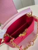 1:1 Replica Louis Vuitton LV Capucines Mini Hot Pink Luxury Bag For Women - 8.3in/21cm