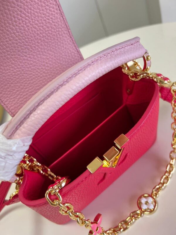 1:1 Replica Louis Vuitton LV Capucines Mini Hot Pink Luxury Bag For Women - 8.3in/21cm