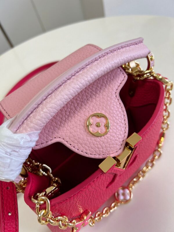 1:1 Replica Louis Vuitton LV Capucines Mini Hot Pink Luxury Bag For Women - 8.3in/21cm