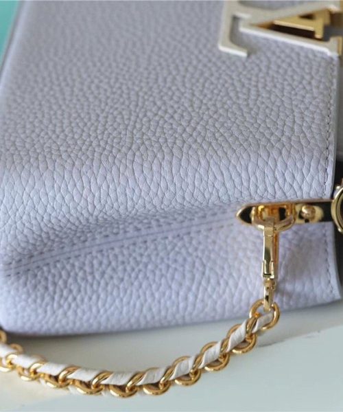 1:1 Replica Louis Vuitton LV Capucines Mini Taurillon Light Blue Luxury Bag For Women - 21cm/8.3in