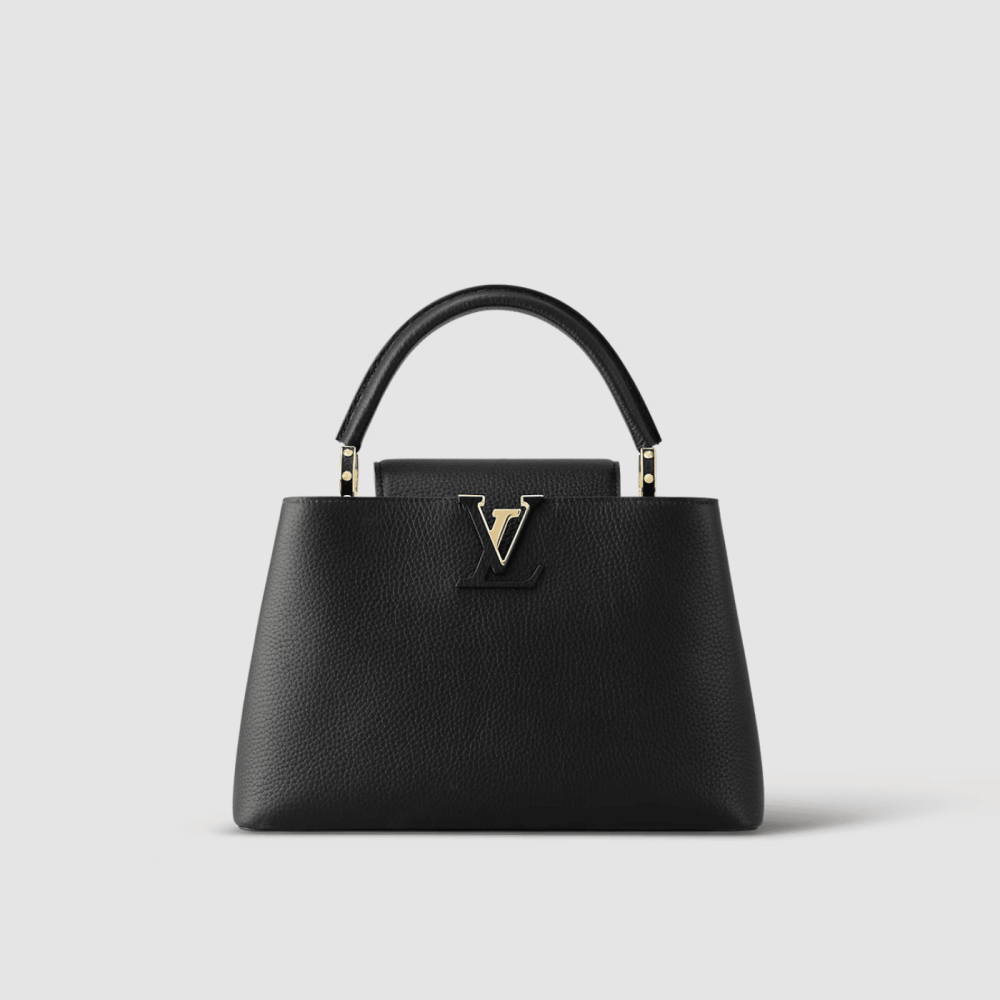 1:1 Replica Louis Vuitton LV Capucines Mini Taurillon Black Luxury Bag For Women M42259 - 31.5cm/ 12.4in