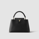 1:1 Replica Louis Vuitton LV Capucines Mini Taurillon Black Luxury Bag For Women M42259 - 31.5cm/ 12.4in