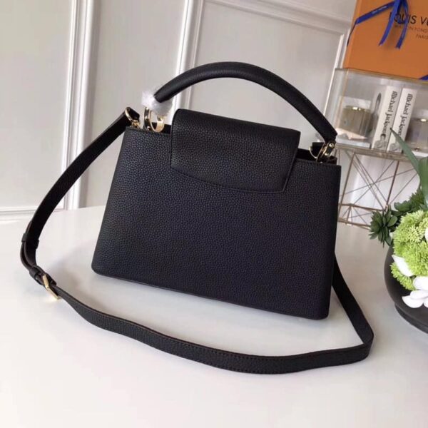 1:1 Replica Louis Vuitton LV Capucines Mini Taurillon Black Luxury Bag For Women M42259 - 31.5cm/ 12.4in