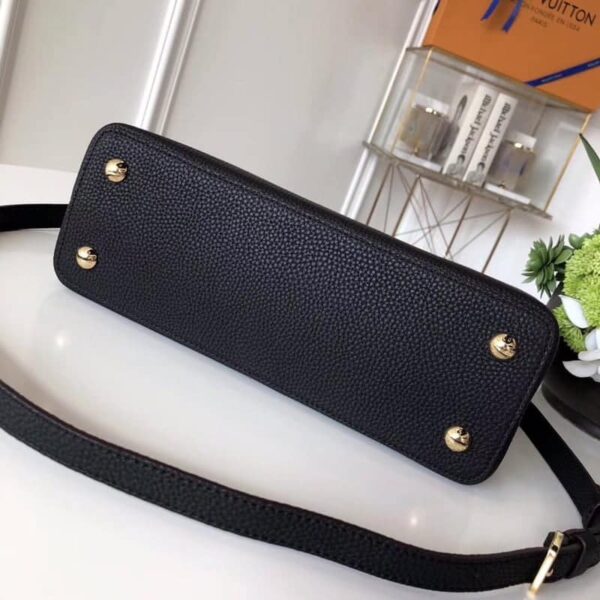 1:1 Replica Louis Vuitton LV Capucines Mini Taurillon Black Luxury Bag For Women M42259 - 31.5cm/ 12.4in