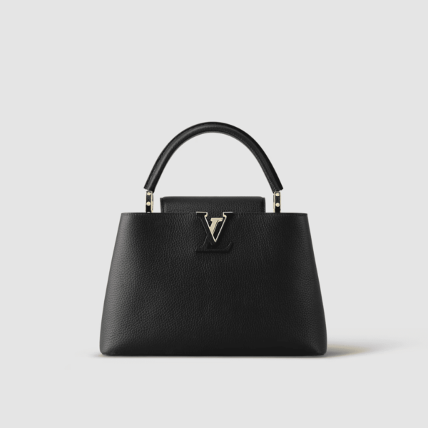 1:1 Replica Louis Vuitton LV Capucines Mini Taurillon Black Luxury Bag For Women M42259 - 31.5cm/ 12.4in