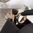 1:1 Replica Louis Vuitton LV Capucines Mini Taurillon Black Luxury Bag For Women M42259 - 31.5cm/ 12.4in