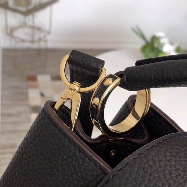 1:1 Replica Louis Vuitton LV Capucines Mini Taurillon Black Luxury Bag For Women M42259 - 31.5cm/ 12.4in