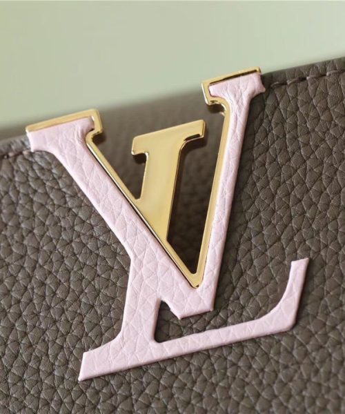 1:1 Replica Louis Vuitton LV Capucines Mini Taurillon Smokey Brown Luxury Bag For Women -  21cm/8.3in