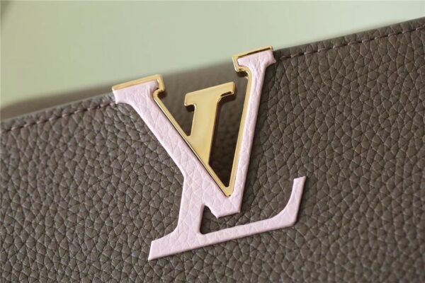 1:1 Replica Louis Vuitton LV Capucines Mini Taurillon Smokey Brown Luxury Bag For Women -  21cm/8.3in