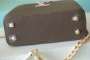 1:1 Replica Louis Vuitton LV Capucines Mini Taurillon Smokey Brown Luxury Bag For Women -  21cm/8.3in