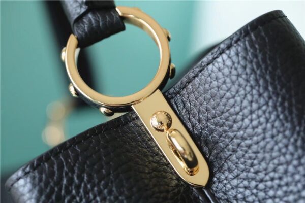 1:1 Replica Louis Vuitton LV Capucines MM Taurillon Black Luxury Bag For Women M42259 - 31.5cm/12.4in