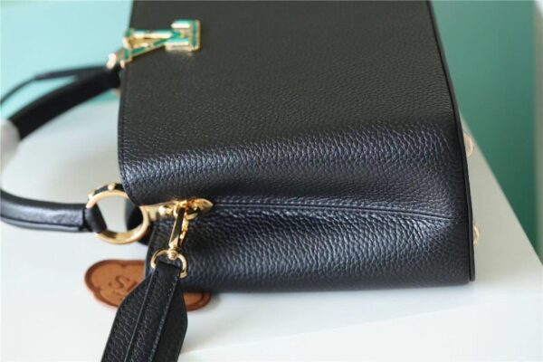 1:1 Replica Louis Vuitton LV Capucines MM Taurillon Black Luxury Bag For Women M42259 - 31.5cm/12.4in