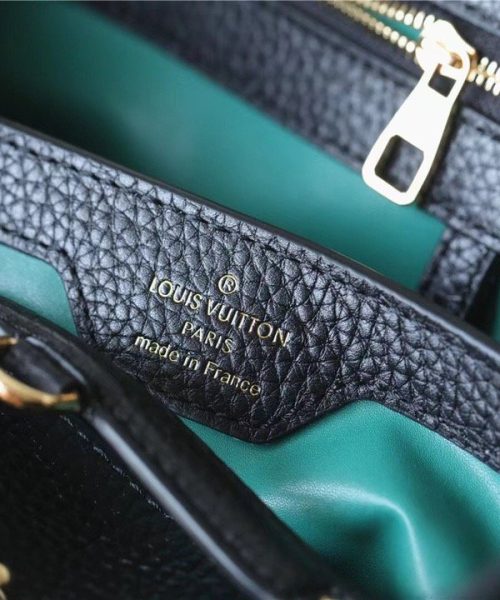 1:1 Replica Louis Vuitton LV Capucines MM Taurillon Black Luxury Bag For Women M42259 - 31.5cm/12.4in