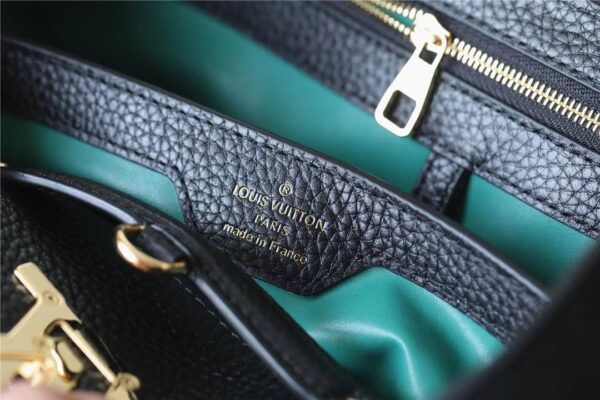 1:1 Replica Louis Vuitton LV Capucines MM Taurillon Black Luxury Bag For Women M42259 - 31.5cm/12.4in