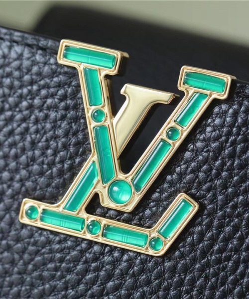1:1 Replica Louis Vuitton LV Capucines MM Taurillon Black Luxury Bag For Women M42259 - 31.5cm/12.4in