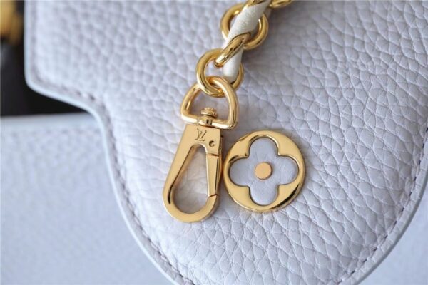 1:1 Replica Louis Vuitton LV Capucines MM Taurillon Light Blue Luxury Bag For Women - 31.5cm/12.4in