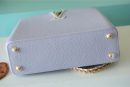 1:1 Replica Louis Vuitton LV Capucines MM Taurillon Light Blue Luxury Bag For Women - 31.5cm/12.4in