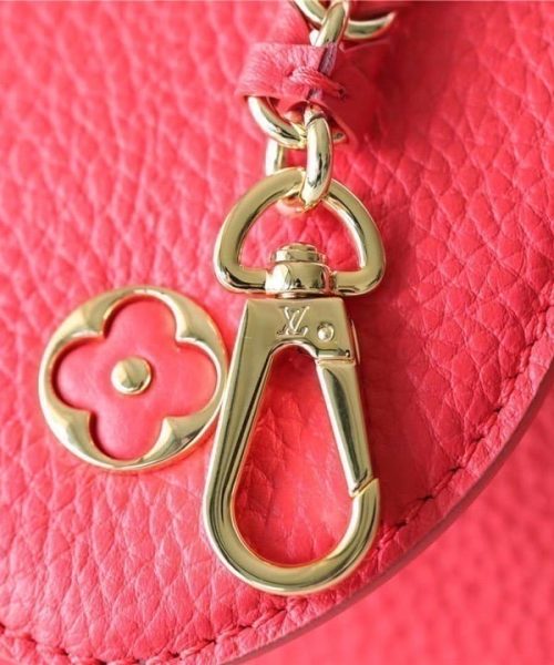 1:1 Replica Louis Vuitton LV Capucines MM Taurillon Red Luxury Bag For Women - 12.4in/31.5cm