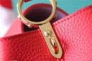 1:1 Replica Louis Vuitton LV Capucines MM Taurillon Red Luxury Bag For Women - 12.4in/31.5cm