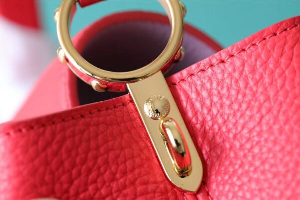 1:1 Replica Louis Vuitton LV Capucines MM Taurillon Red Luxury Bag For Women - 12.4in/31.5cm