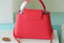 1:1 Replica Louis Vuitton LV Capucines MM Taurillon Red Luxury Bag For Women - 12.4in/31.5cm