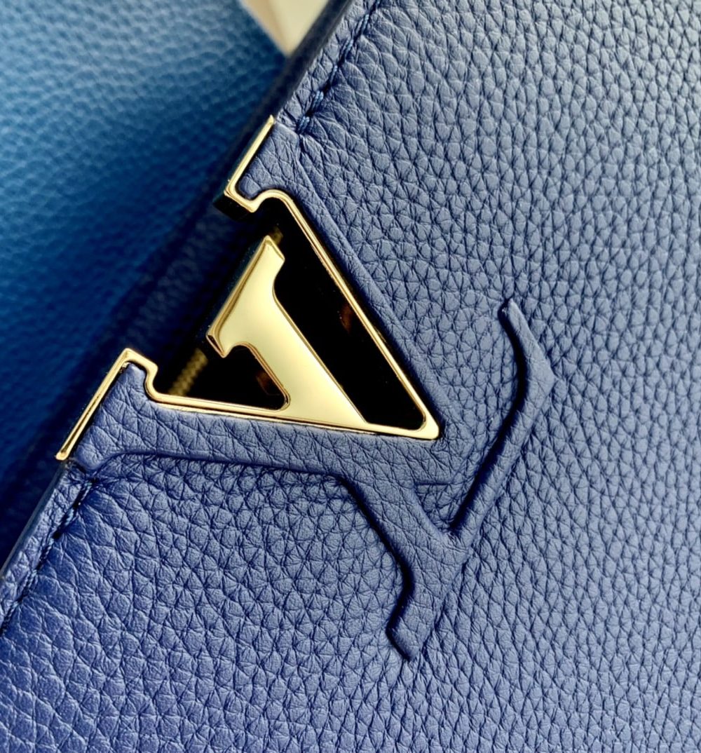 1:1 Replica Louis Vuitton LV Capuciness MM Handbag Blue Luxury Bag For Women M20844 - 12.4in/32cm