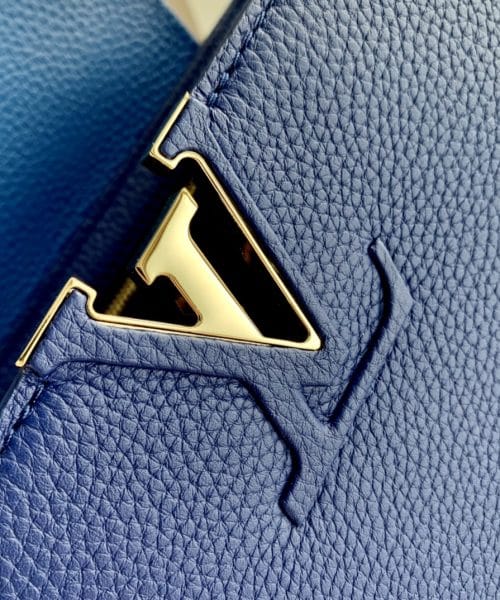 1:1 Replica Louis Vuitton LV Capuciness MM Handbag Blue Luxury Bag For Women M20844 - 12.4in/32cm