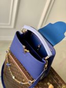 1:1 Replica Louis Vuitton LV Capuciness MM Handbag Blue Luxury Bag For Women M20844 - 12.4in/32cm