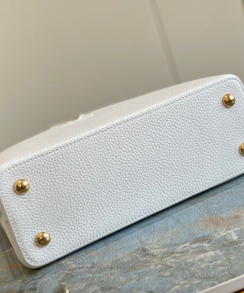 1:1 Replica Louis Vuitton LV Capuciness MM Handbag White Luxury Bag For Women - 12.4in/32cm