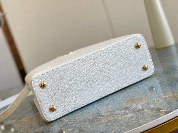1:1 Replica Louis Vuitton LV Capuciness MM Handbag White Luxury Bag For Women - 12.4in/32cm