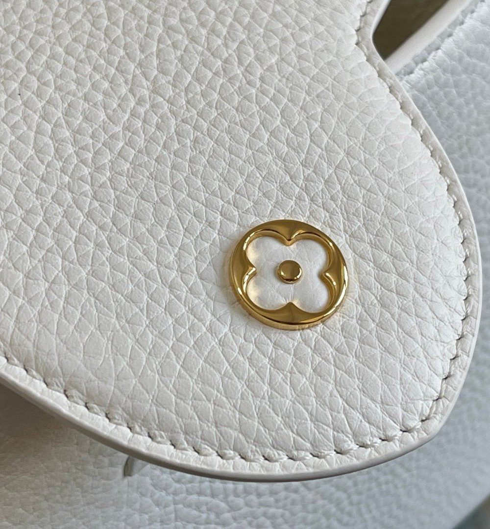 1:1 Replica Louis Vuitton LV Capuciness MM Handbag White Luxury Bag For Women - 12.4in/32cm