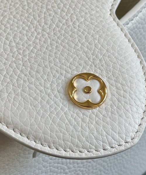 1:1 Replica Louis Vuitton LV Capuciness MM Handbag White Luxury Bag For Women - 12.4in/32cm