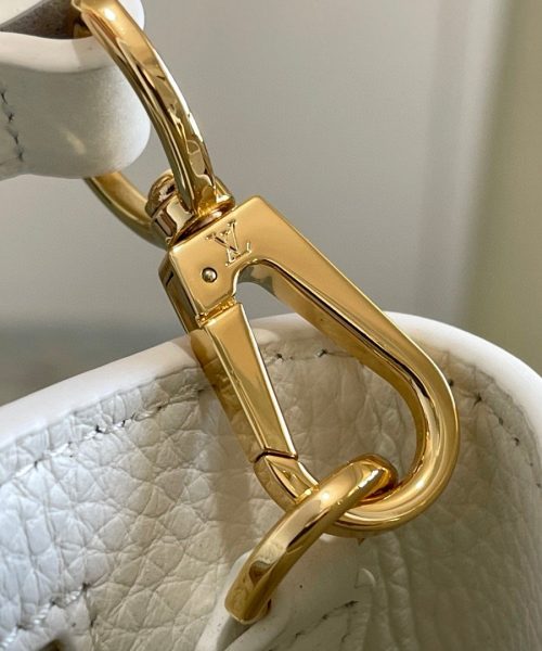 1:1 Replica Louis Vuitton LV Capuciness MM Handbag White Luxury Bag For Women - 12.4in/32cm