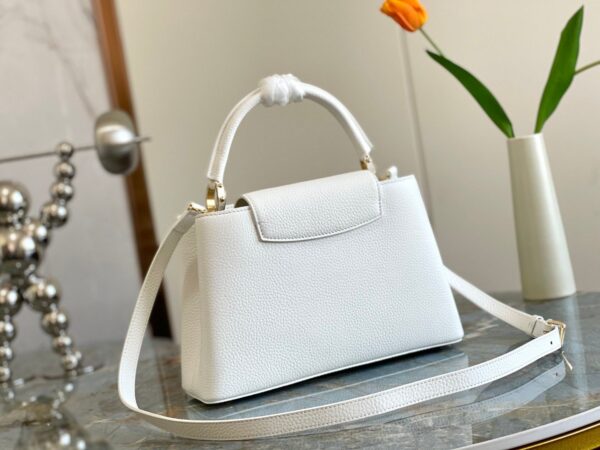 1:1 Replica Louis Vuitton LV Capuciness MM Handbag White Luxury Bag For Women - 12.4in/32cm