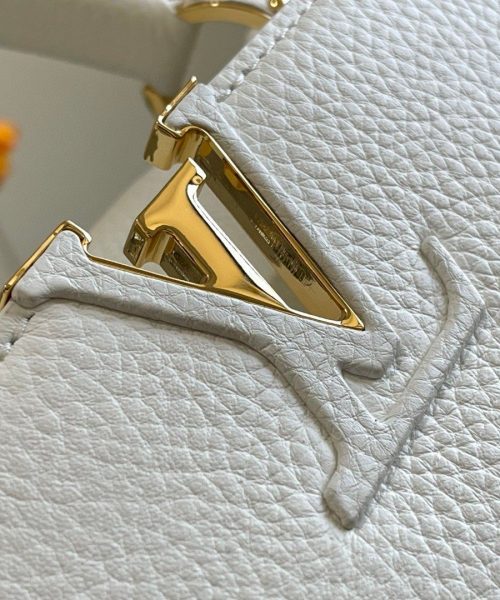 1:1 Replica Louis Vuitton LV Capuciness MM Handbag White Luxury Bag For Women - 12.4in/32cm