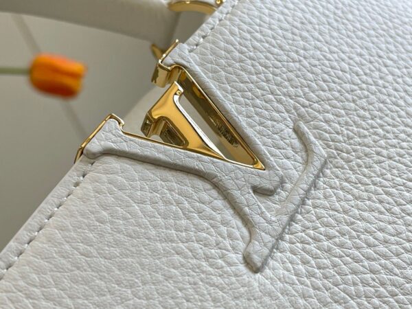 1:1 Replica Louis Vuitton LV Capuciness MM Handbag White Luxury Bag For Women - 12.4in/32cm