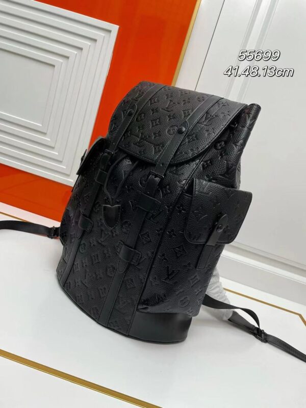 1:1 Replica Louis Vuitton LV Christopher Backpack GM Monogram Empreinte Canvas Essential Bag For Men M53285 - 44 x 49 x 22 cm