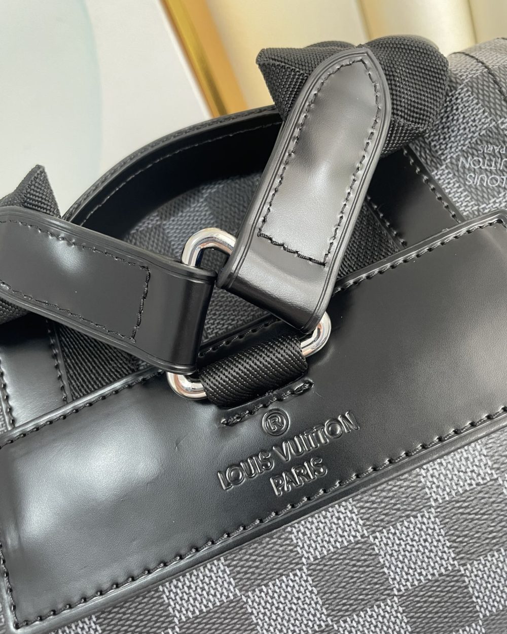 1:1 Replica Louis Vuitton LV Christopher PM Damier Graphite Essential Bag For Men N41379 - 17.3in/44cm