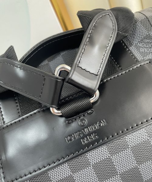 1:1 Replica Louis Vuitton LV Christopher PM Damier Graphite Essential Bag For Men N41379 - 17.3in/44cm