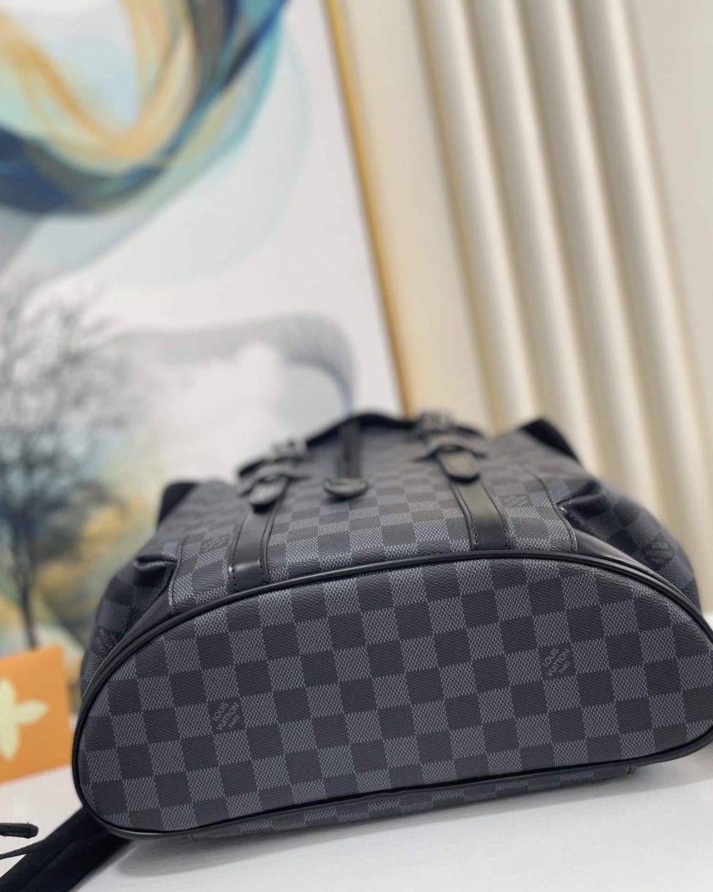 1:1 Replica Louis Vuitton LV Christopher PM Damier Graphite Essential Bag For Men N41379 - 17.3in/44cm