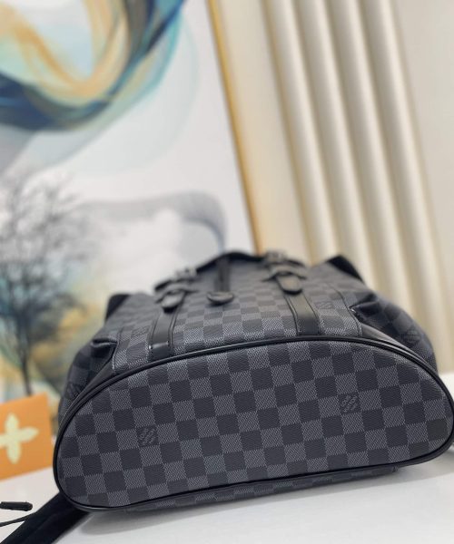 1:1 Replica Louis Vuitton LV Christopher PM Damier Graphite Essential Bag For Men N41379 - 17.3in/44cm