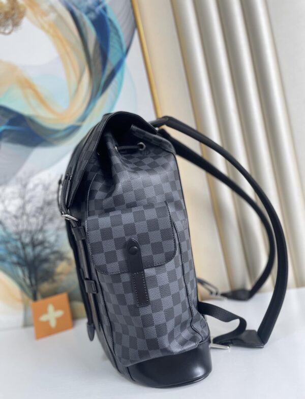1:1 Replica Louis Vuitton LV Christopher PM Damier Graphite Essential Bag For Men N41379 - 17.3in/44cm
