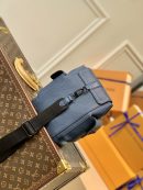 1:1 Replica Louis Vuitton LV Christopher XS Taurillon Blue Essential Bag For Men M58495 - 7.7in/19.5cm