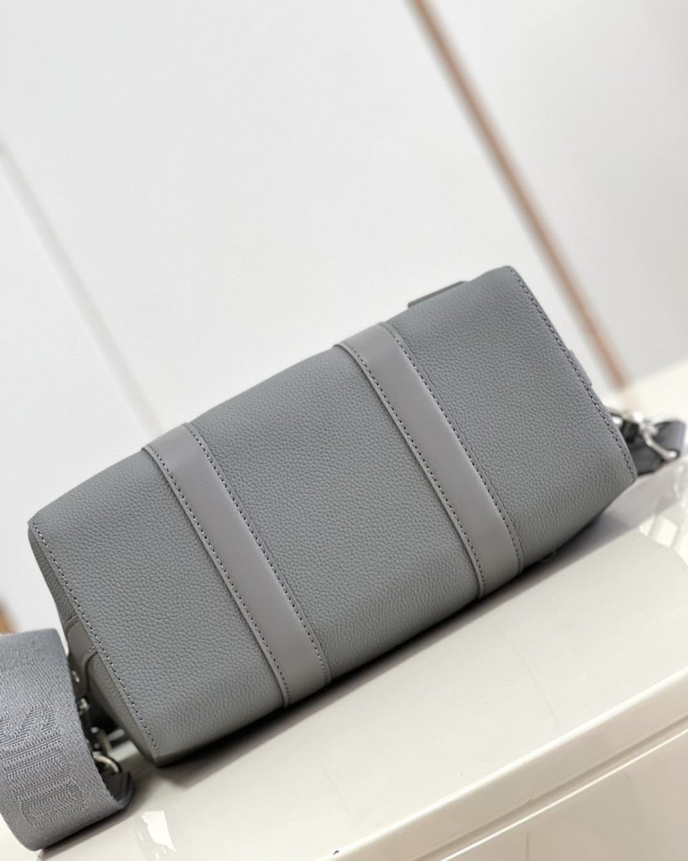 1:1 Replica Louis Vuitton LV City Keepall Aerogram Grey Innovative Bag For Men M59328 - 10.6in/27cm