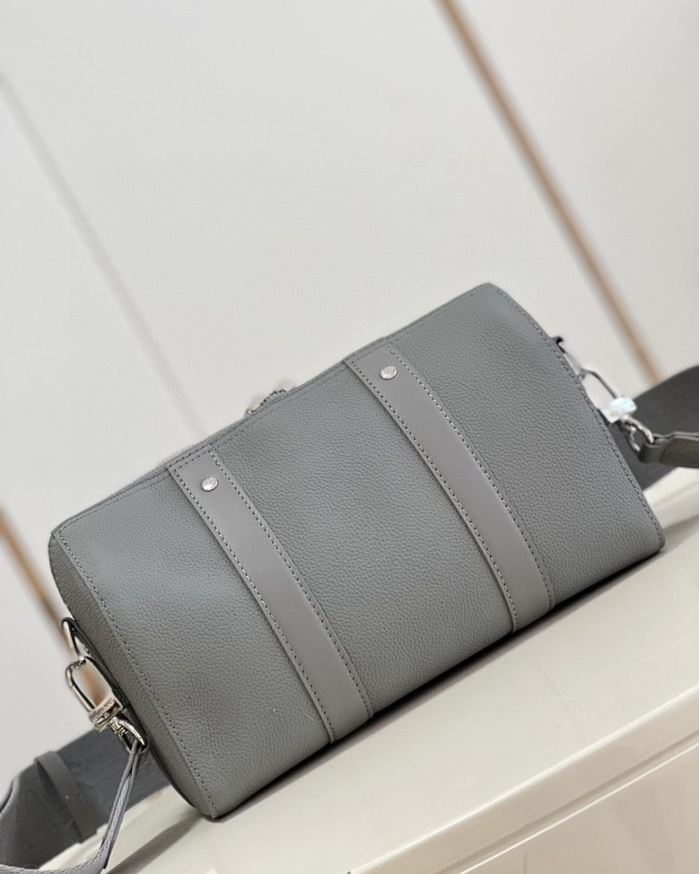 1:1 Replica Louis Vuitton LV City Keepall Aerogram Grey Innovative Bag For Men M59328 - 10.6in/27cm