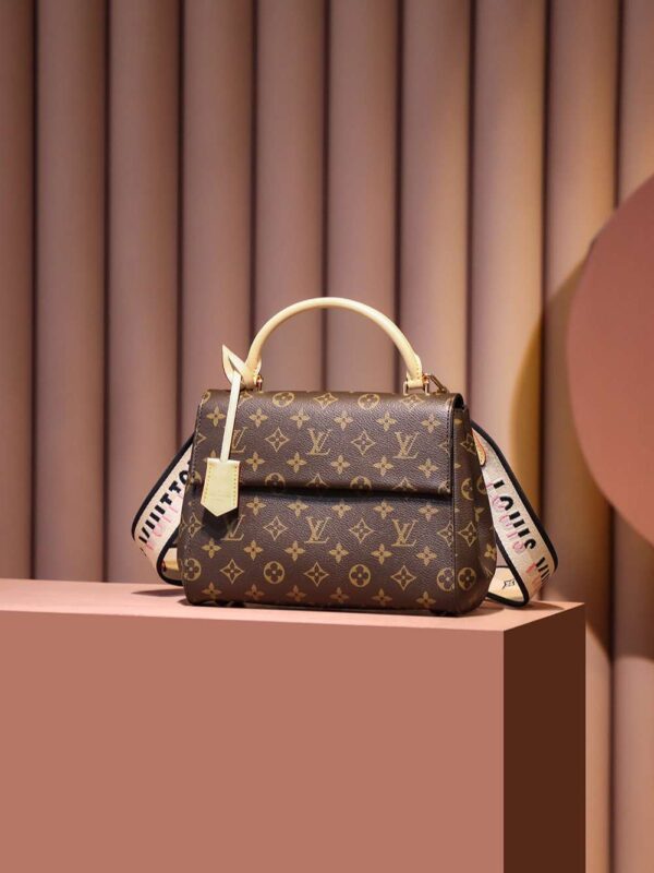 1:1 Replica Louis Vuitton LV Cluny BB Brown Essential Bag For Women M46372 - 28cm / 11in